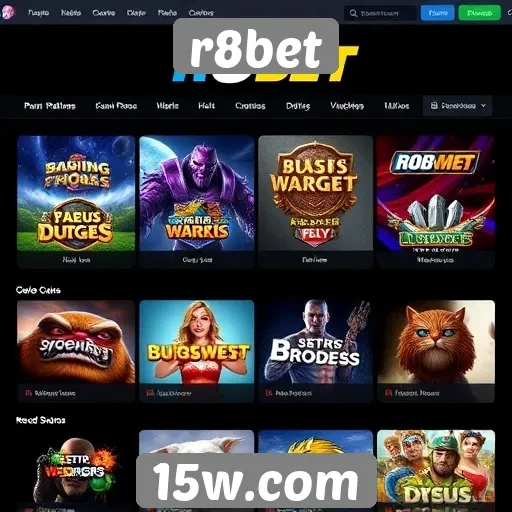 Visão geral das ofertas de jogos no r8bet